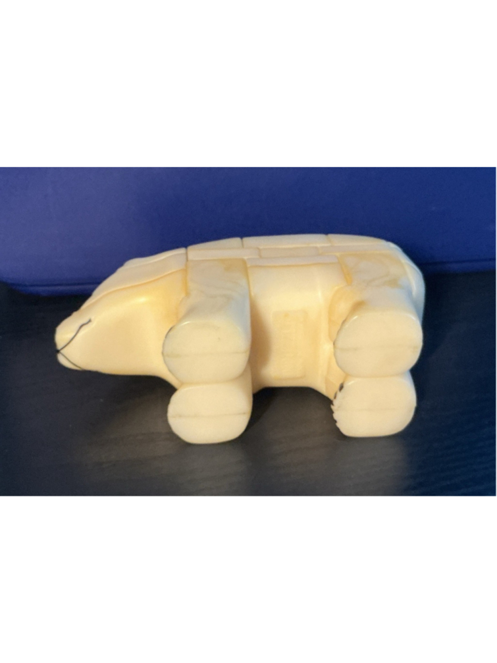 Vtg 1986 Anipuzzle 3D Interlocking Polar Bear Figurine Puzzle ..7”x 2.75”. - Picture 4 of 5